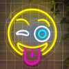 Neonskilt "Emoji" Smil.