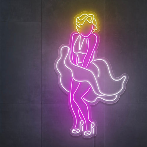 "Marilyn Monroe" Led Neonskilt - Bestilling!