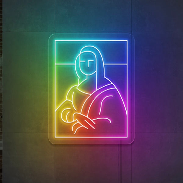 "Mona Lisa" RGB. Led Neonskilt - Bestilling!