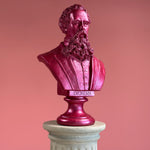 Statue "CHARLES DICKENS" Metallic rosa.