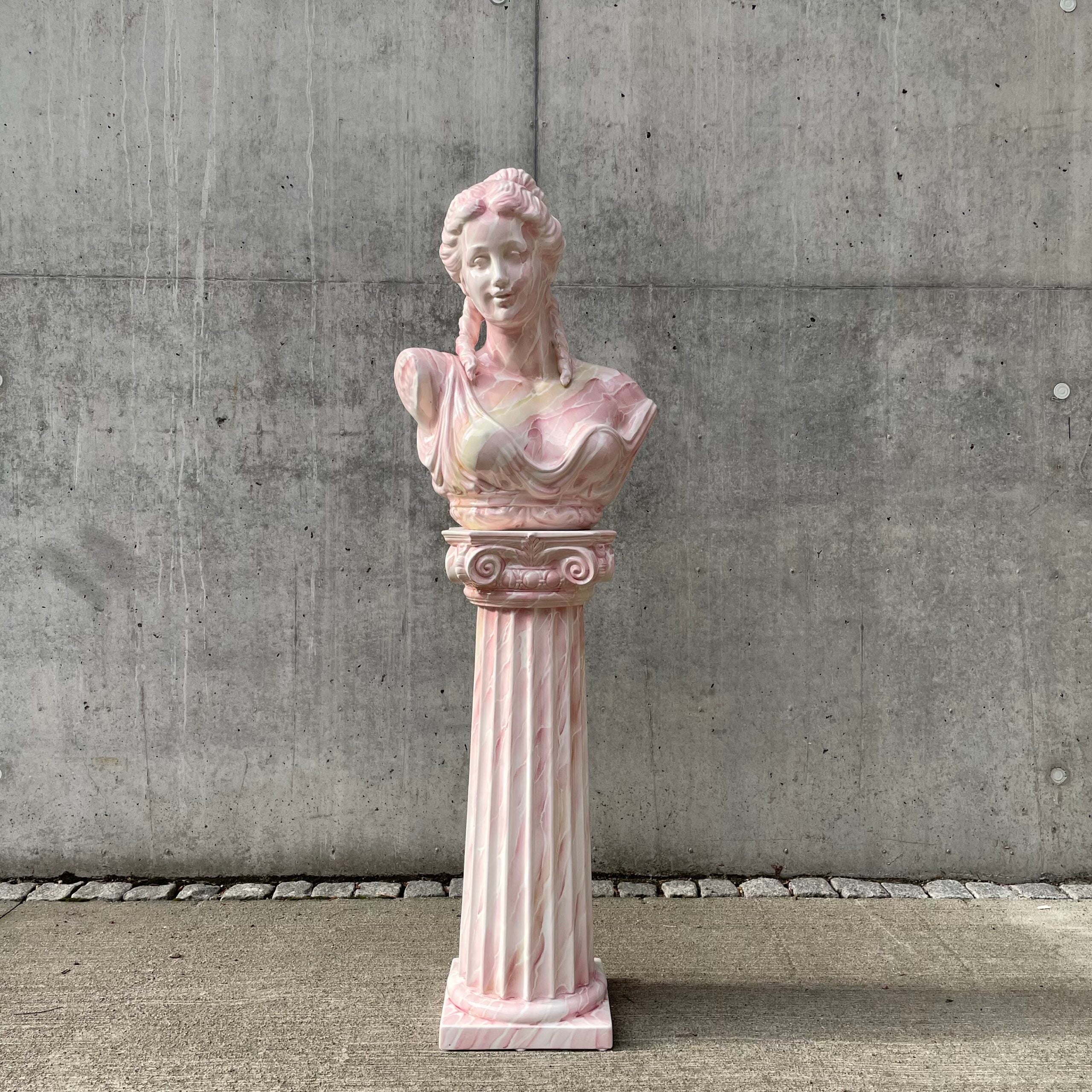 Byste "Donna" Rosa marmor