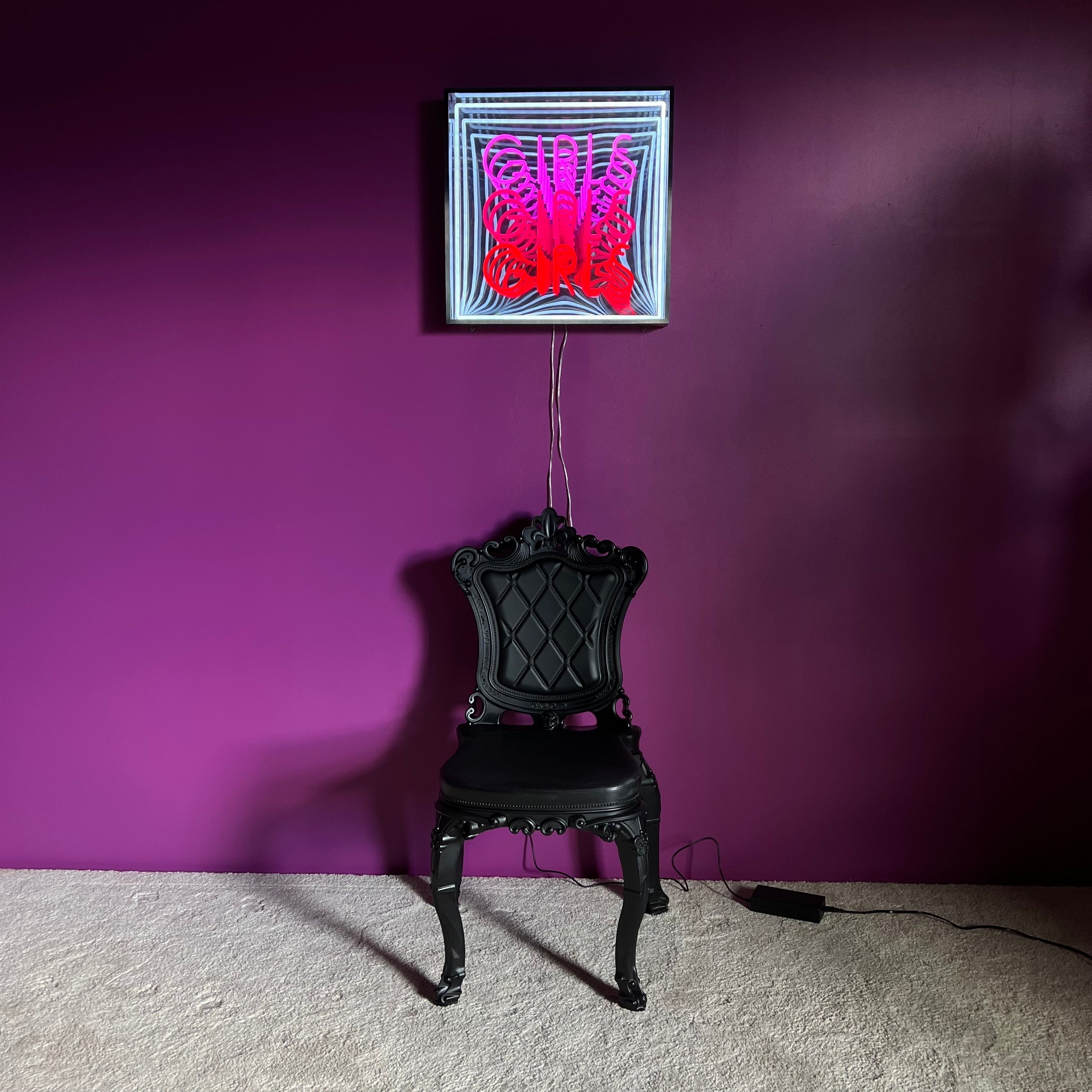 (GIRLS) LED NEONSKILT. infinite 3D