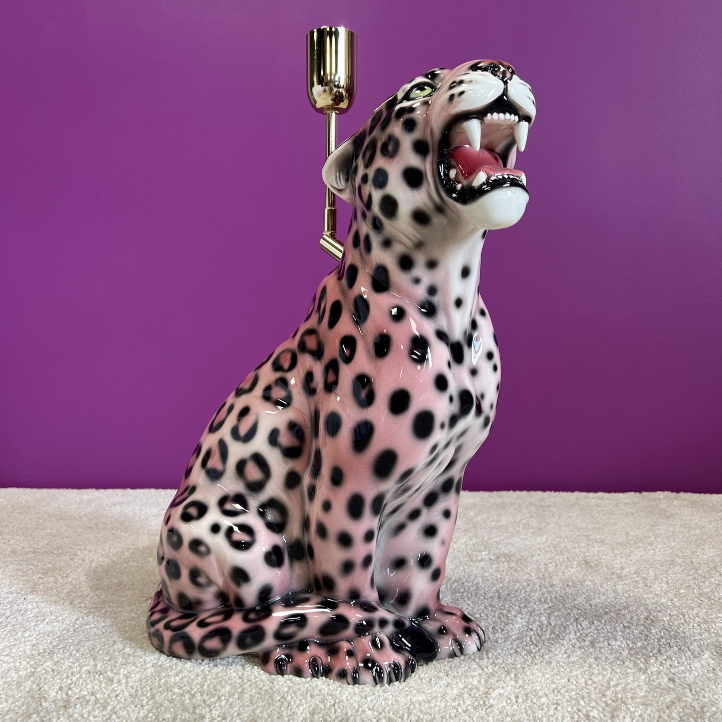 Lampe "Rosa Leopard" 45 cm