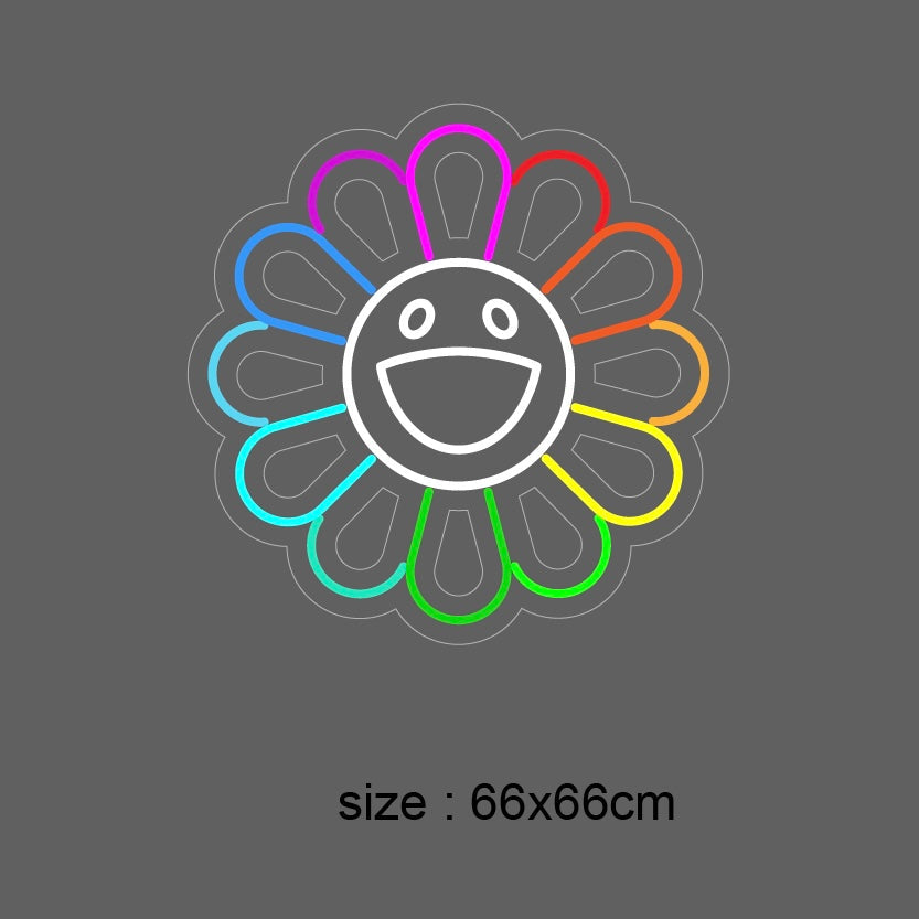 «Love flower» LED NEONSKILT. Bestilling!