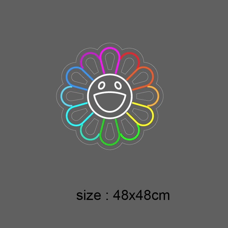 «Love flower» LED NEONSKILT. Bestilling!