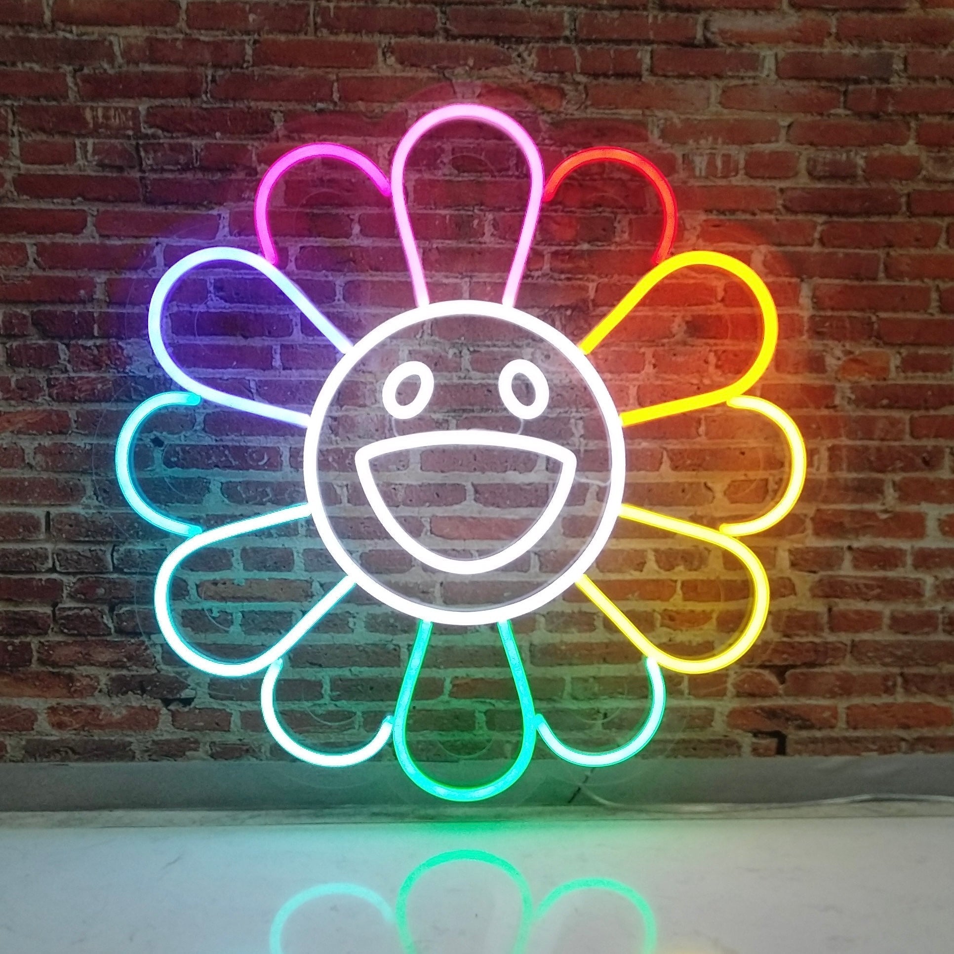 «Love flower» LED NEONSKILT. Bestilling!