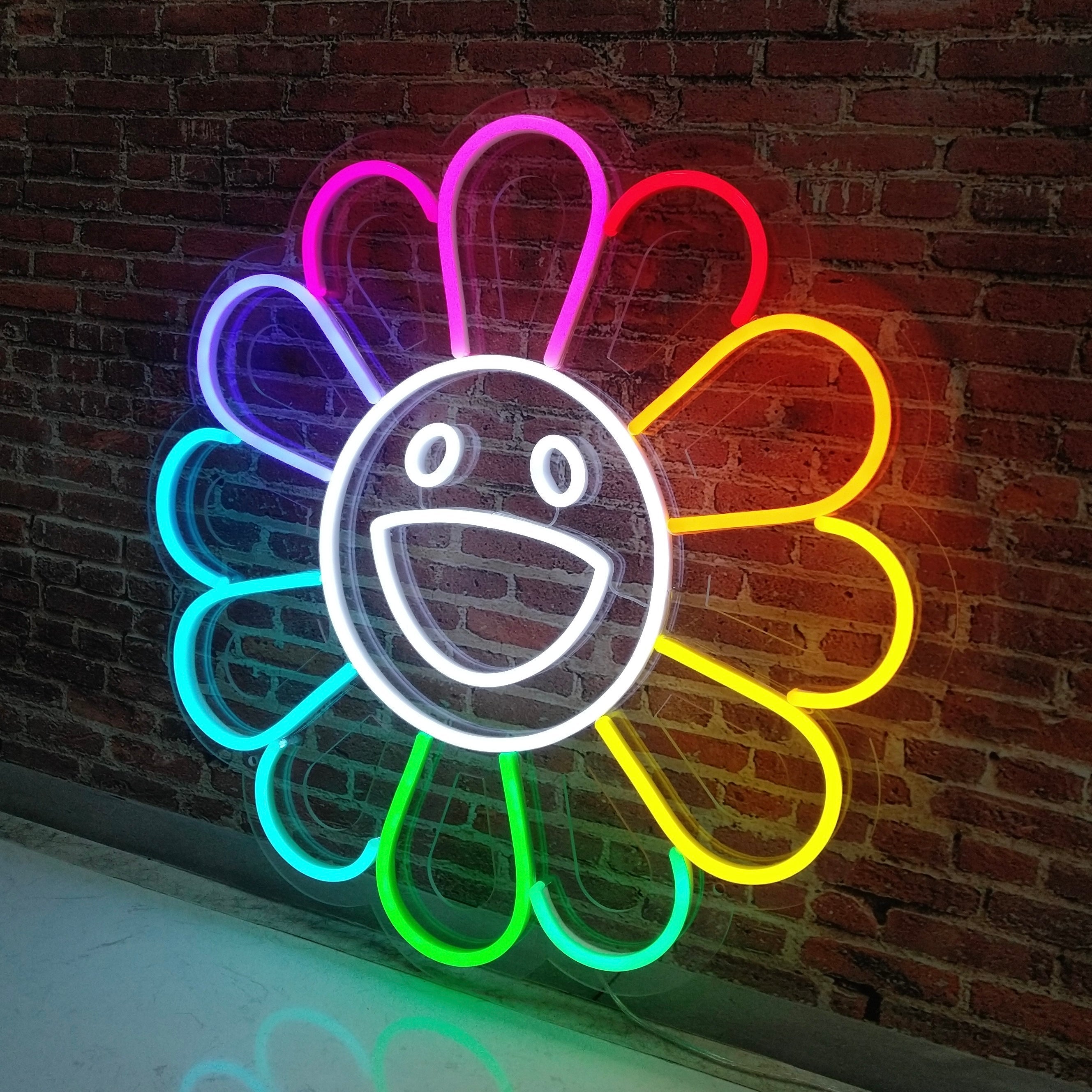 «Love flower» LED NEONSKILT. Bestilling!
