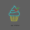 "Cupcake" LED NEONSKILT. Bestilling!