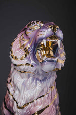 Porselen "Gull Tiger" Luksuriøs! H 92 cm. Bestilling!