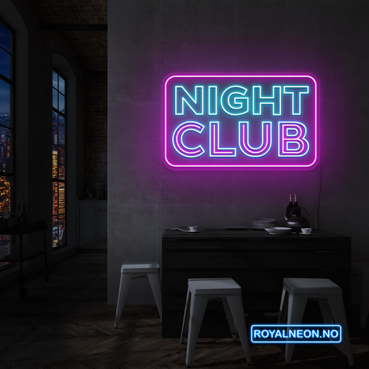(NIGHT CLUB) LED NEONSKILT. Bestilling!