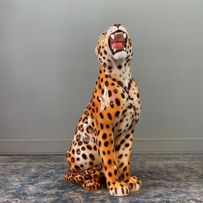 Porselen "Leopard" L 62 cm. Bestilling!