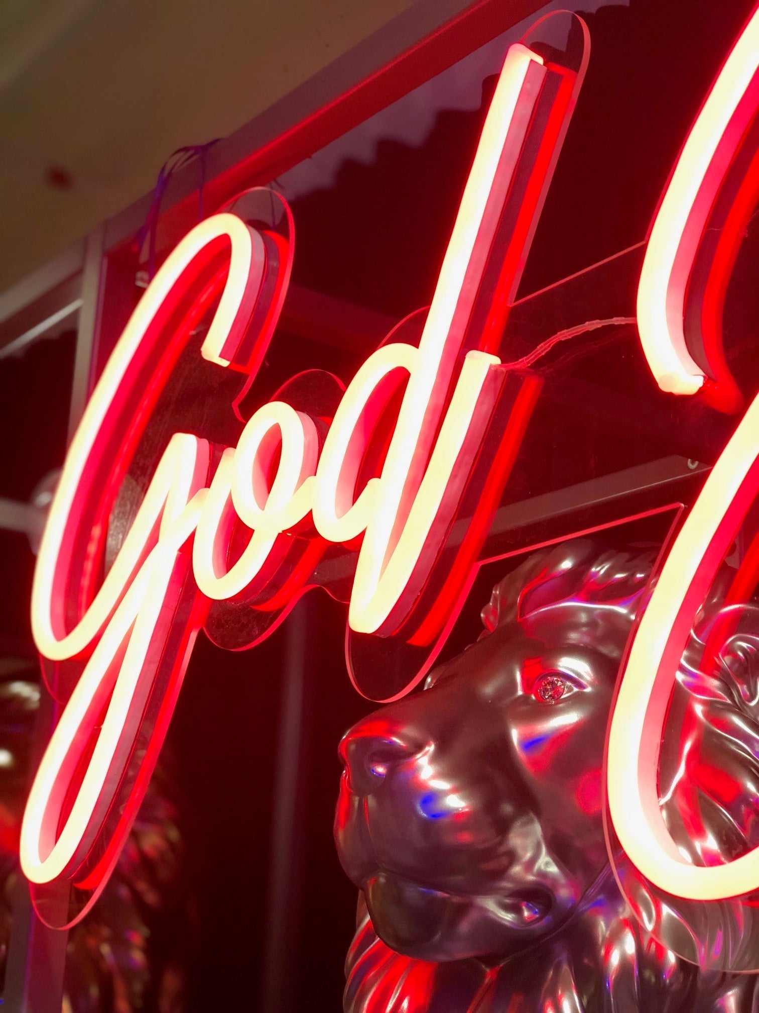 "God Jul" LED NEONSKILT. Bestilling!
