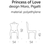 Stol "Princess of love" 2 stoler i svart