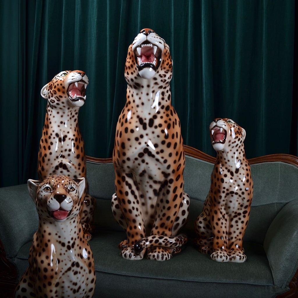 Porselen "Leopard" XL 86 cm. Bestilling