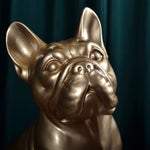 Porselen "Franskbulldog GULL" 34 cm. Bestilling!
