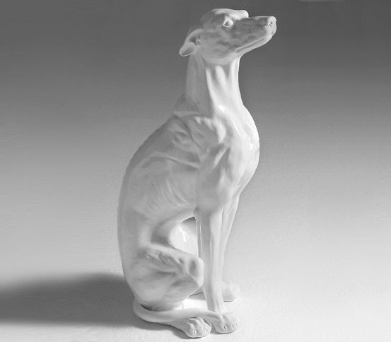 Porselen "White Greyhound" XL