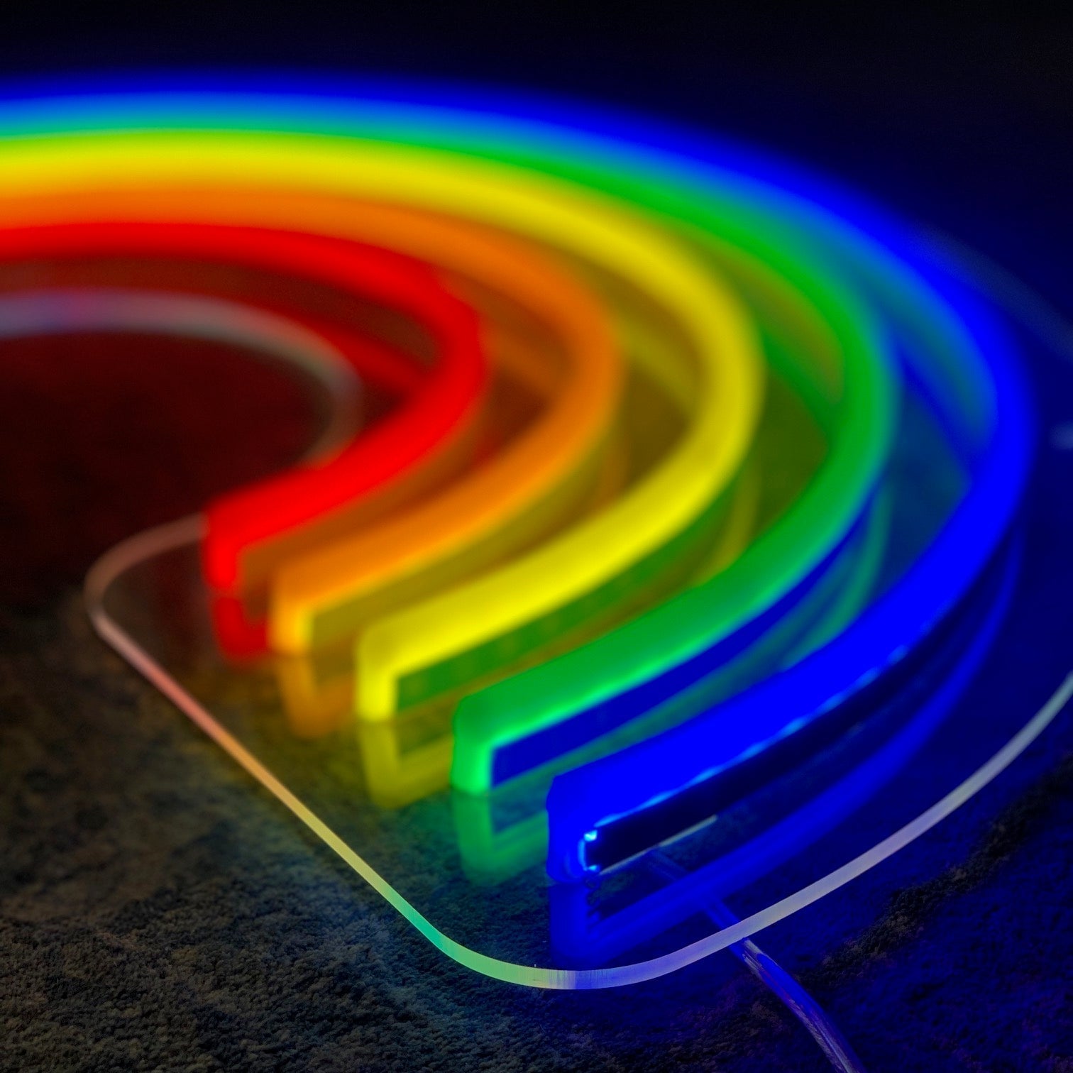"Regnbue" Led neonskilt. Bestilling!