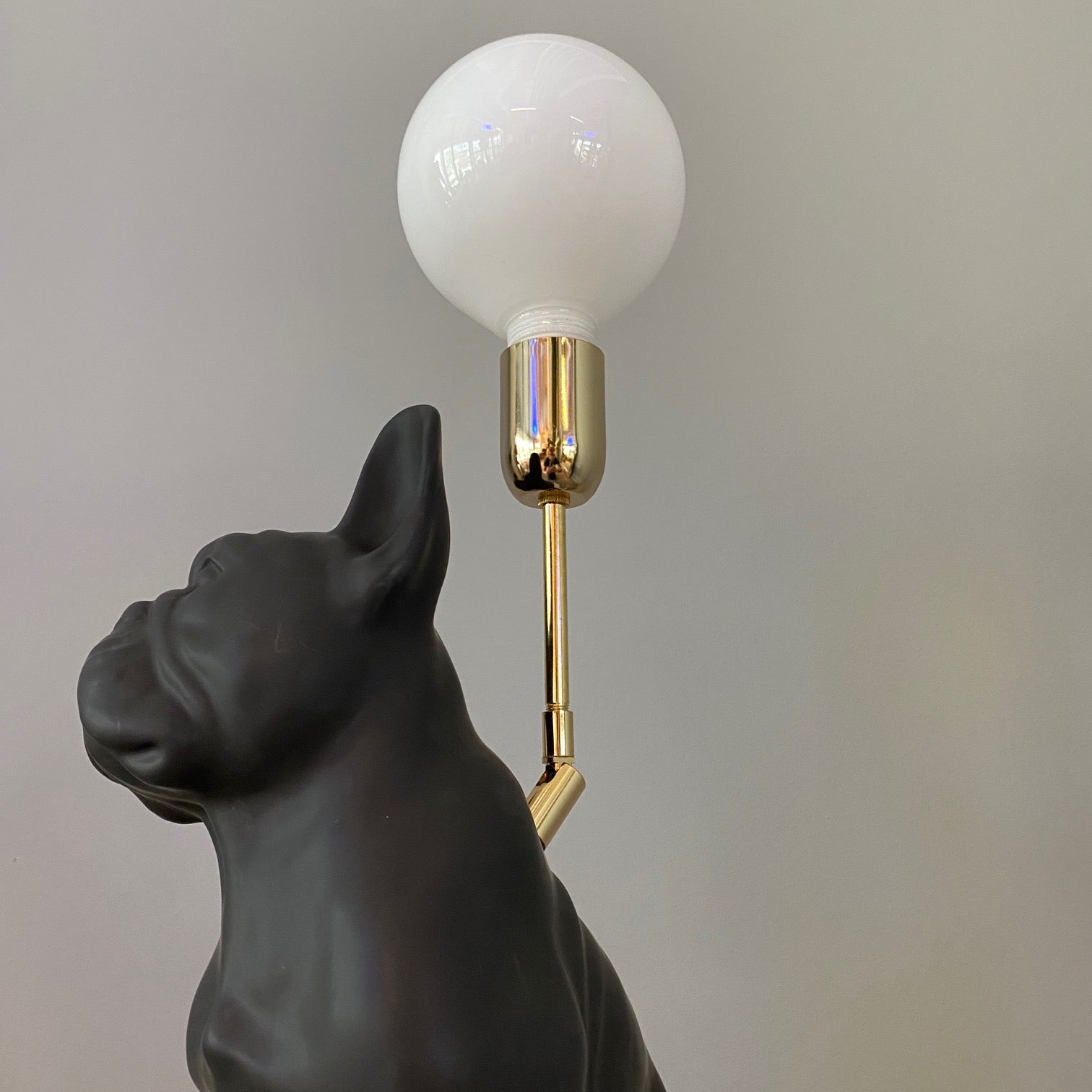 Lampe "Franskbulldog" 34 cm. Bestilling!