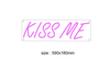 "Kiss me" LED NEONSKILT. Velg ønsket farge. Bestilling!