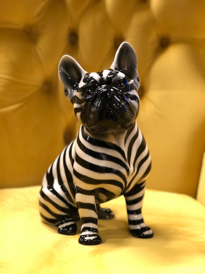 Porselen - Franskbulldog ZEBRA