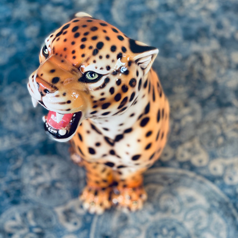 Porselen "Leopard" L 62 cm. Bestilling!