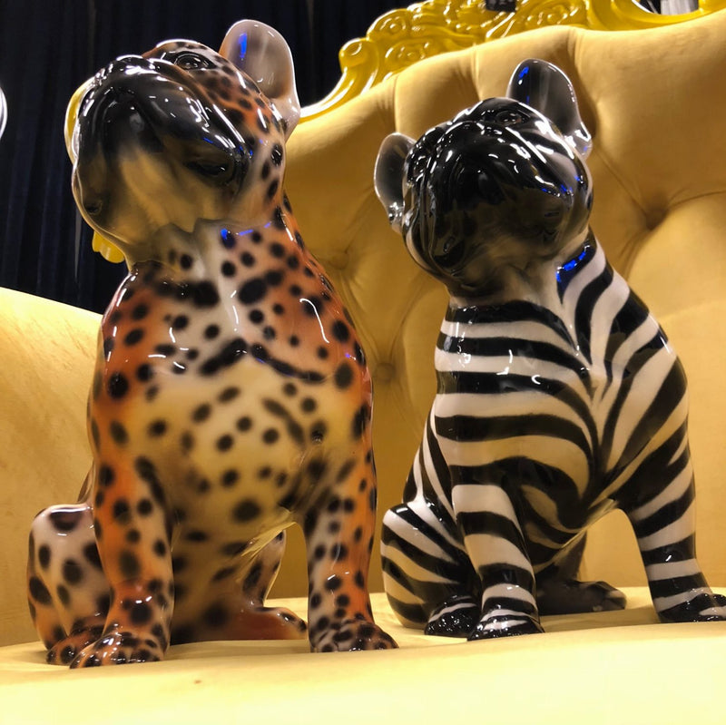 Porselen "Franskbulldog ZEBRA" 34 cm