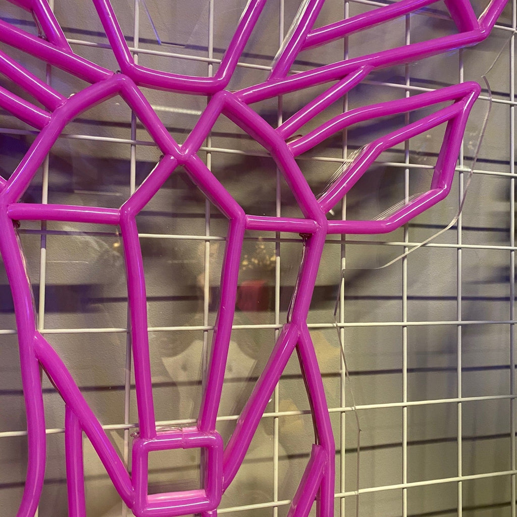 "RainDeer" LED NEONSKILT. Hot Pink. Bestilling!