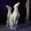 Porselen "White Greyhound" XL