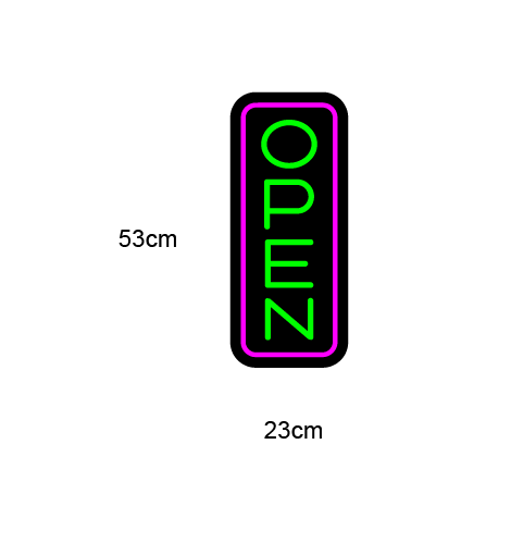 "OPEN" LED NEONSKILT. Bestilling!