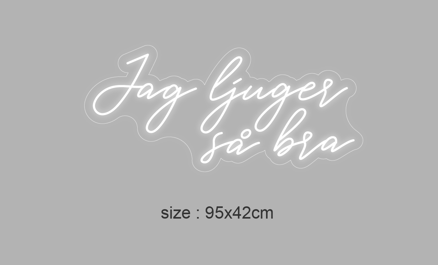 "Jag ljuger så bra" LED NEONSKILT. Bestilling!