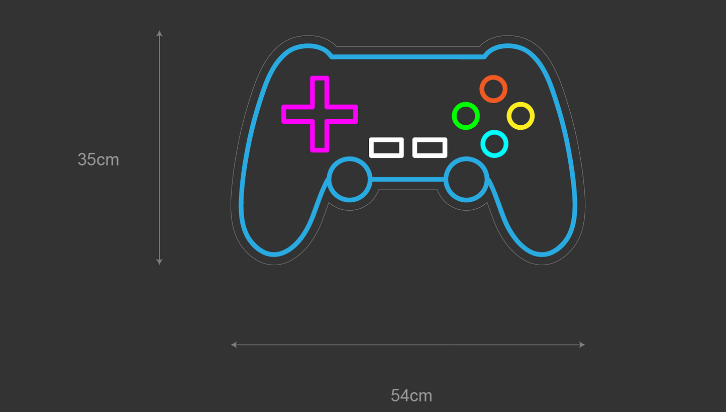 "GAMING" LED NEONSKILT. Bestilling!