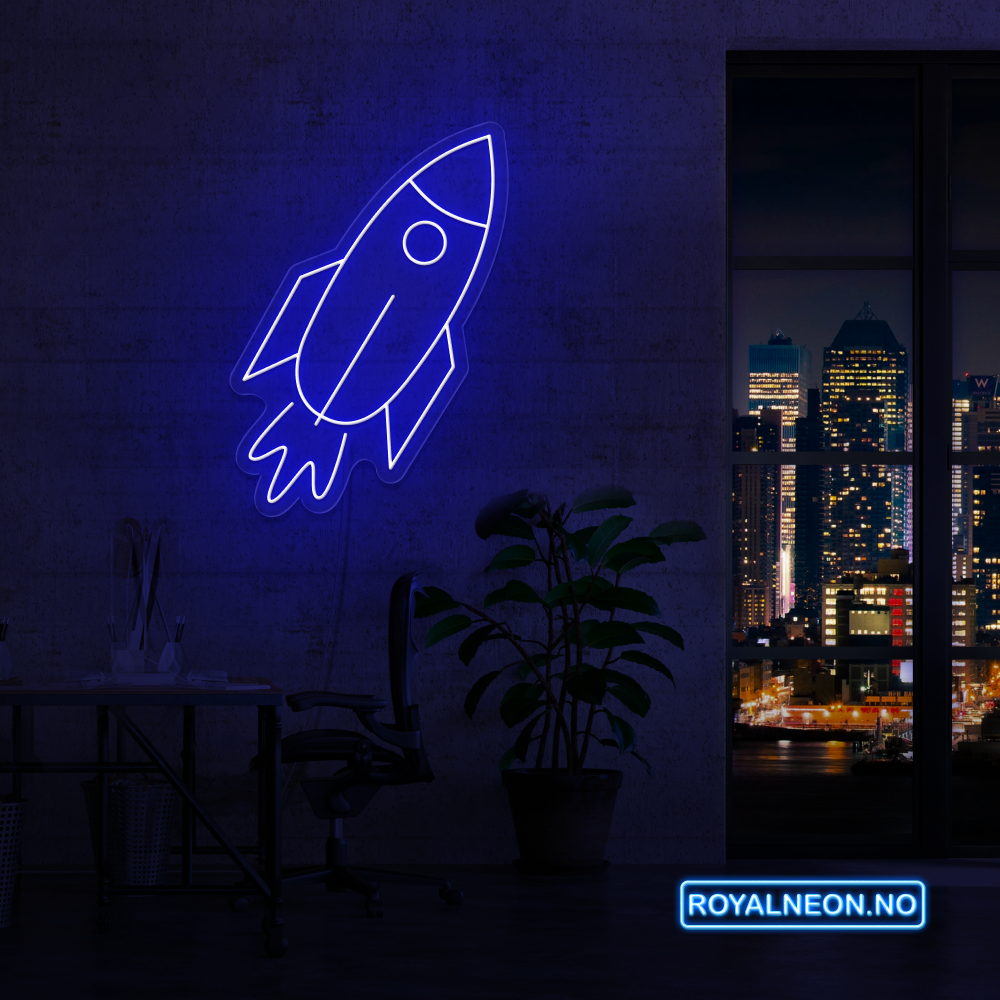 "Spaceship" Led neonskilt. Bestilling!