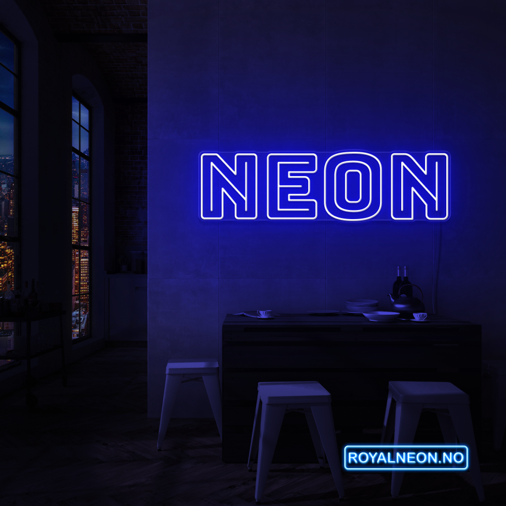 "NEON NEON" LED NEONSKILT. Bestilling!