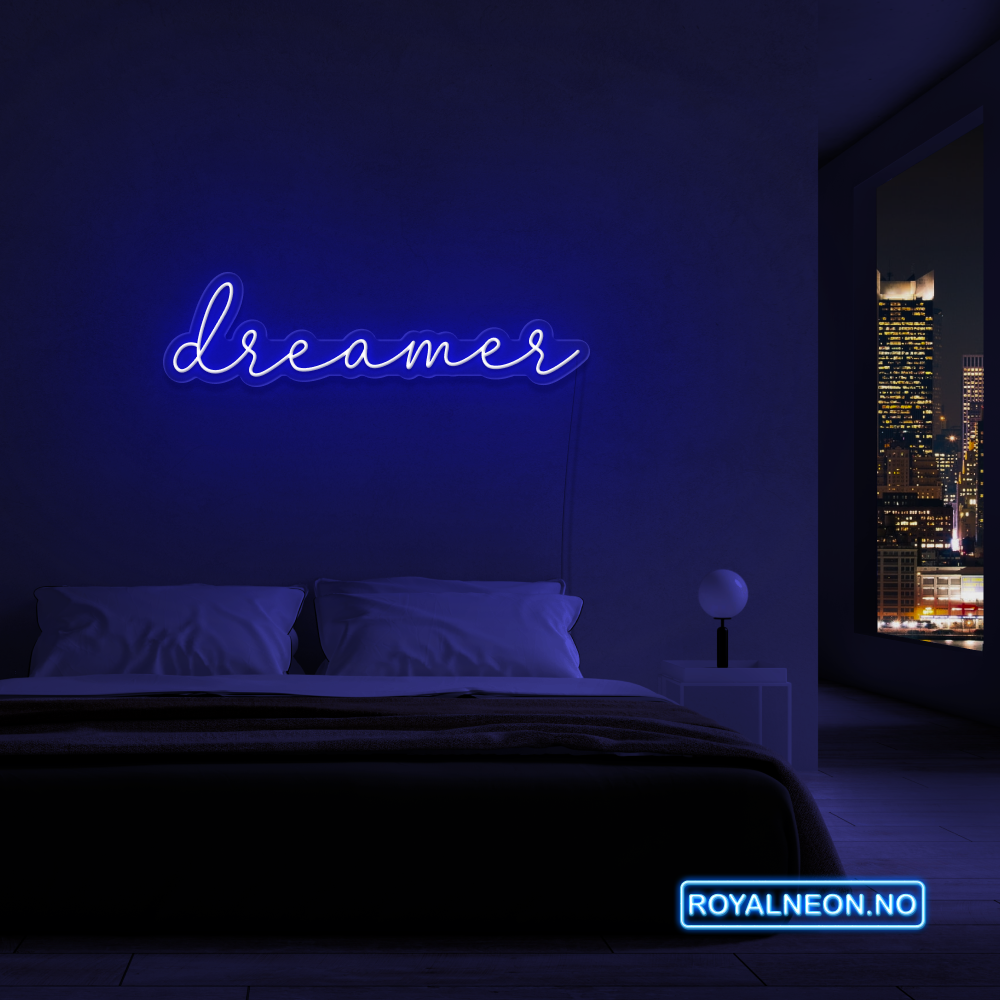 "dreamer" Led Neonskilt. Bestilling!