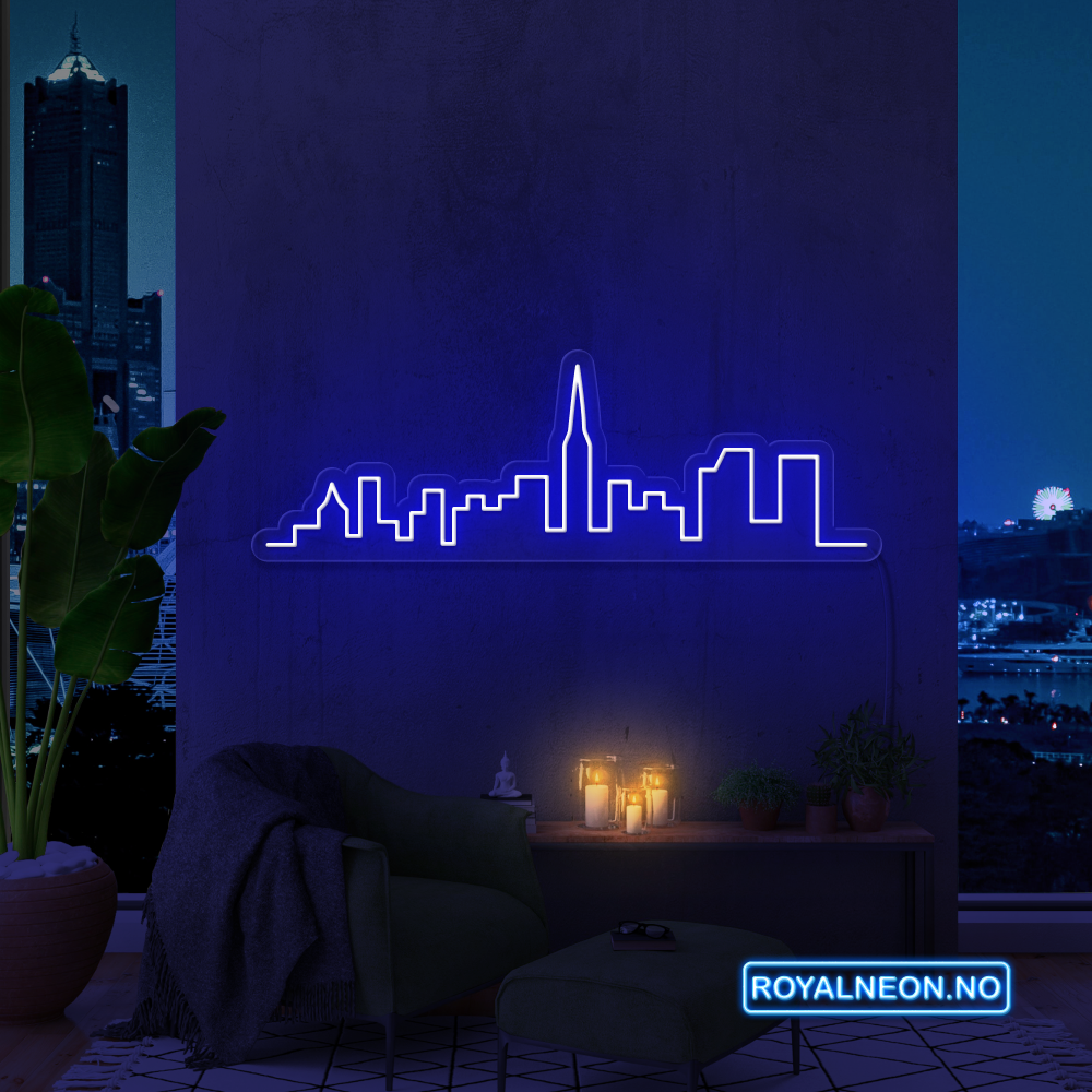 "Skyline" LED NEONSKILT. Bestilling!