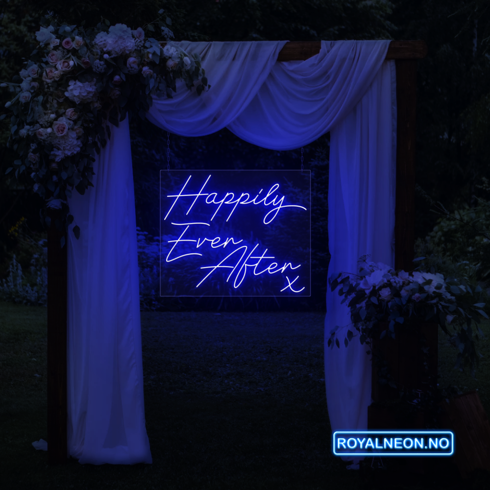 "Happily Ever After" Led neonskilt. Bestilling!