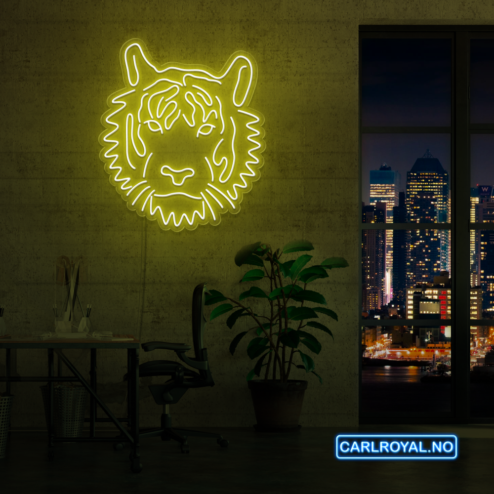 "TIGER" LED NEONSKILT. Bestilling!