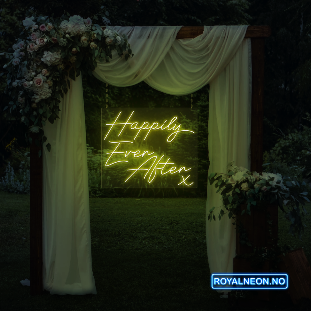 "Happily Ever After" Led neonskilt. Bestilling!