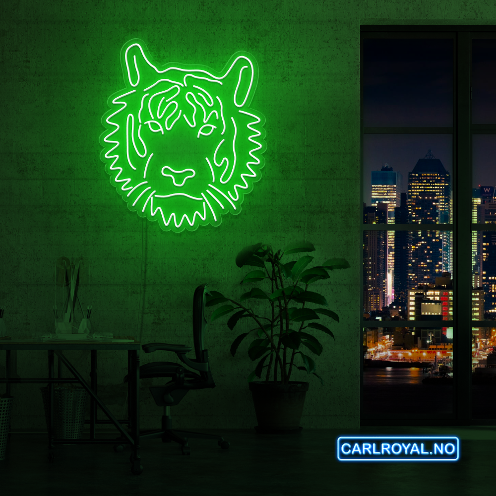 "TIGER" LED NEONSKILT. Bestilling!