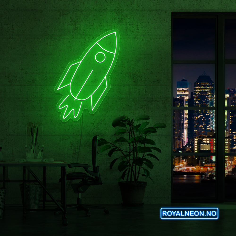 "Spaceship" Led neonskilt. Bestilling!