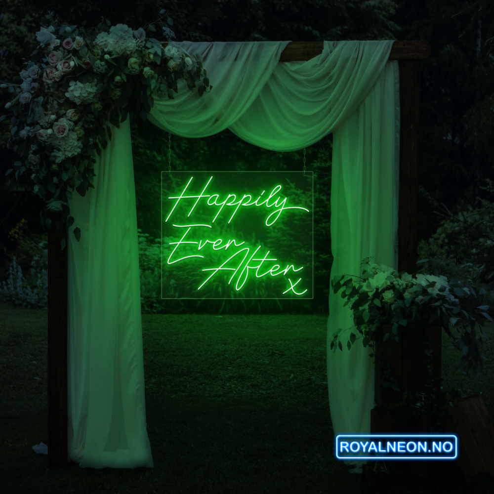 "Happily Ever After" Led neonskilt. Bestilling!