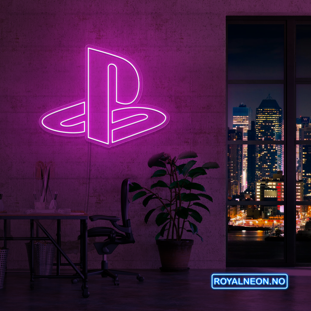 "PlayStation" LED NEONSKILT. Bestilling!