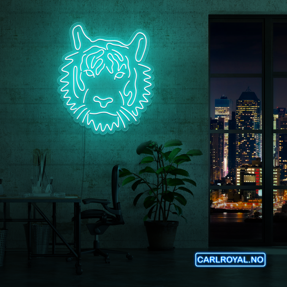 "TIGER" LED NEONSKILT. Bestilling!