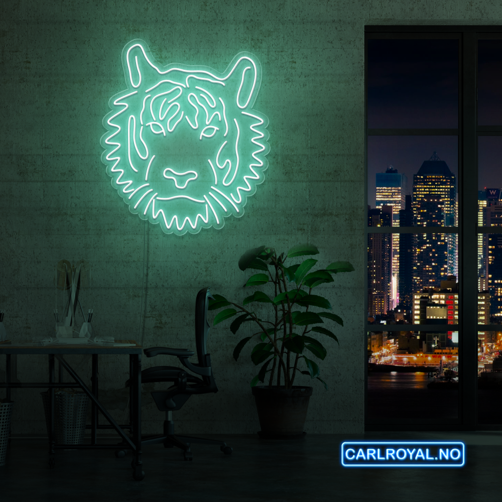 "TIGER" LED NEONSKILT. Bestilling!