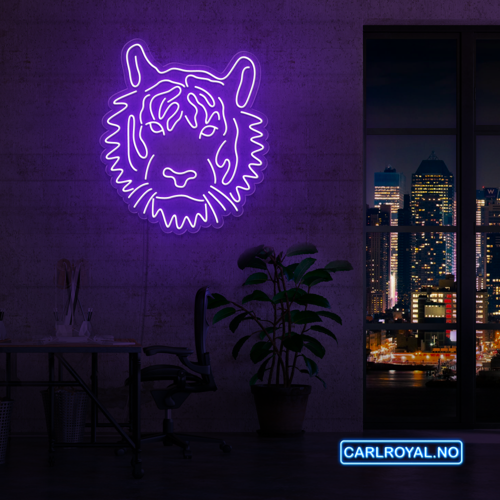 "TIGER" LED NEONSKILT. Bestilling!
