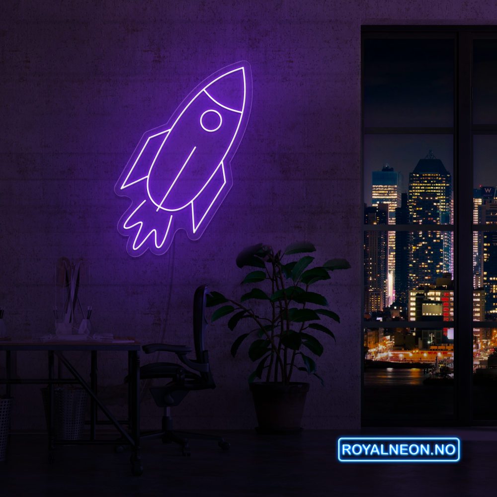 "Spaceship" Led neonskilt. Bestilling!