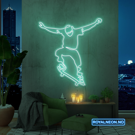 "Skate" LED NEONSKILT. Bestilling!