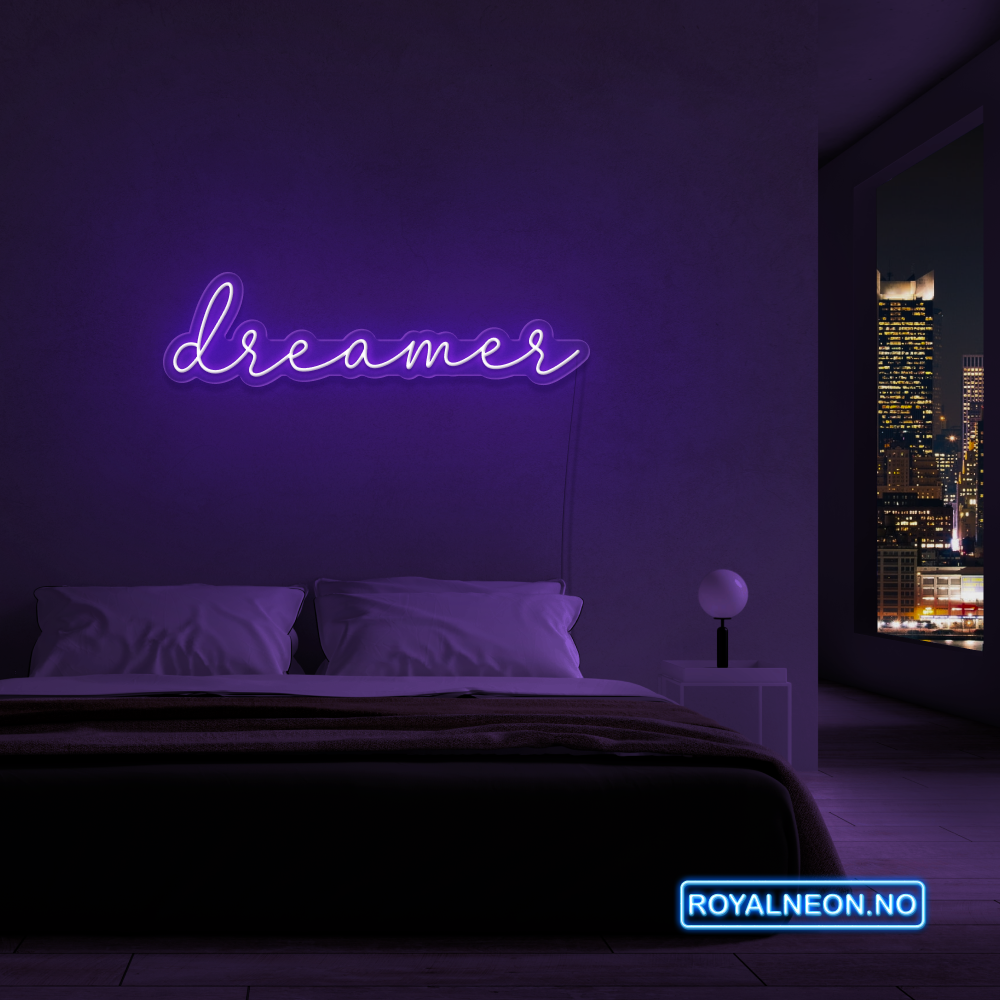 "dreamer" Led Neonskilt. Bestilling!