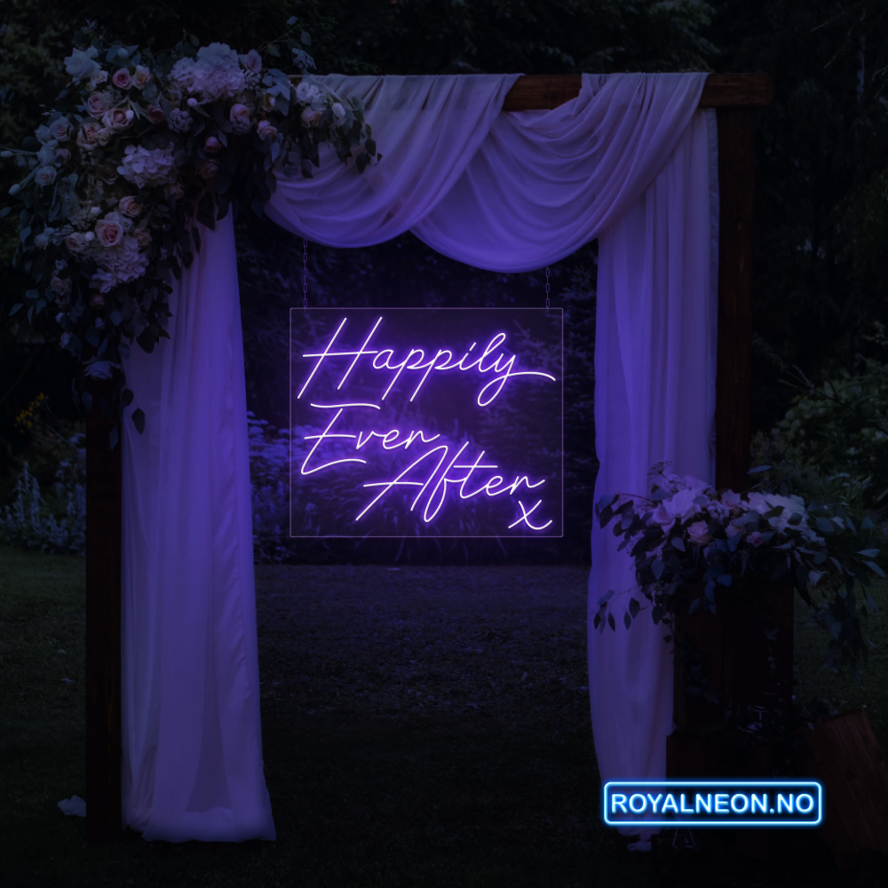 "Happily Ever After" Led neonskilt. Bestilling!