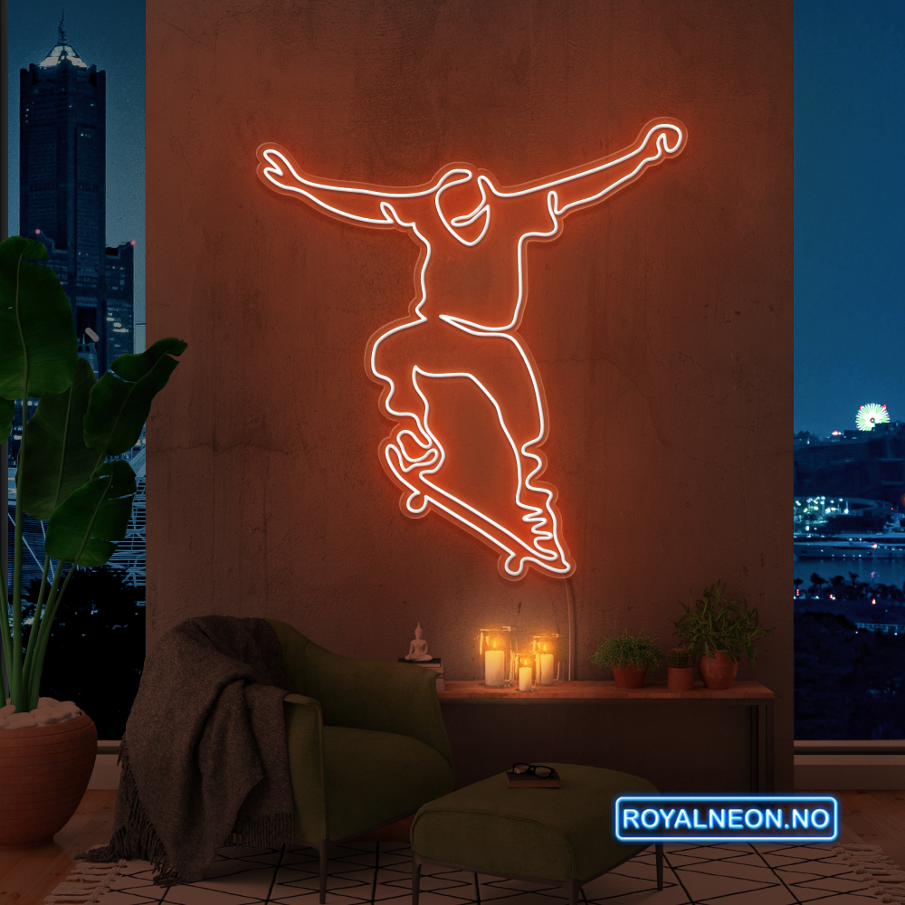 "Skate" LED NEONSKILT. Bestilling!